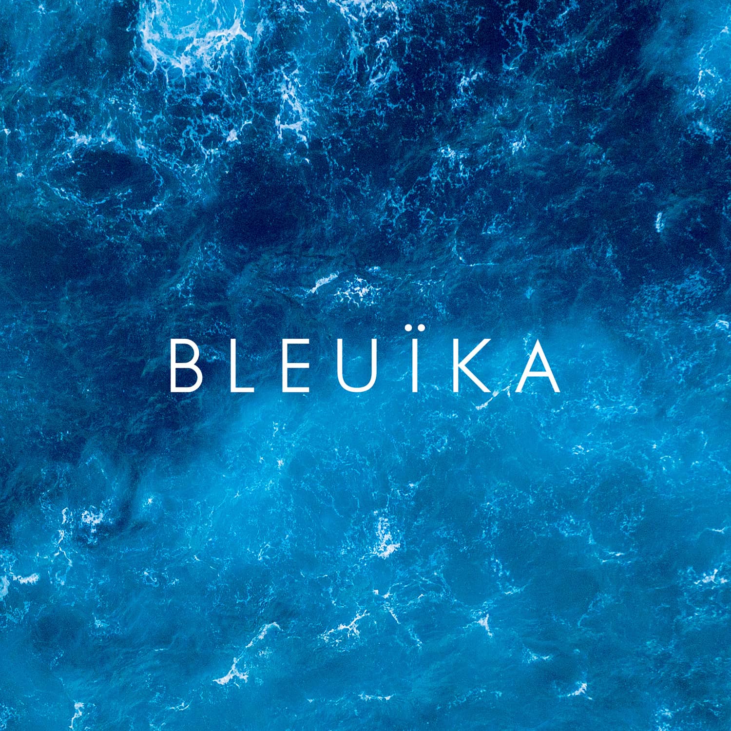 bleuika logo blanc haut de gamme