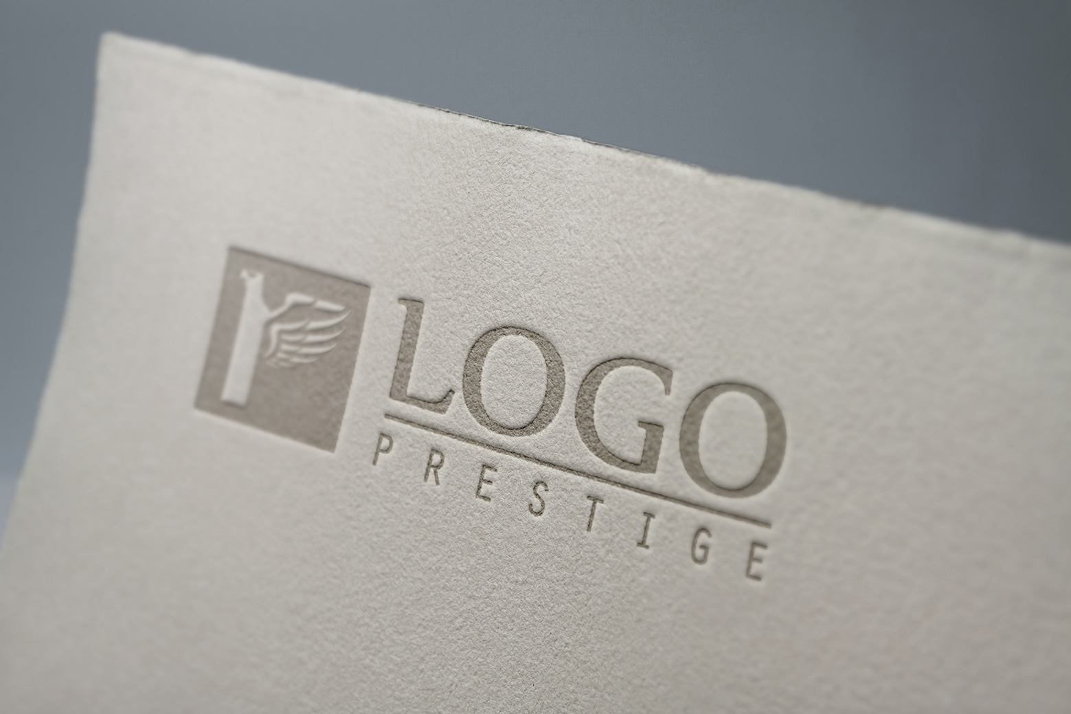 logo prestige blanc beige